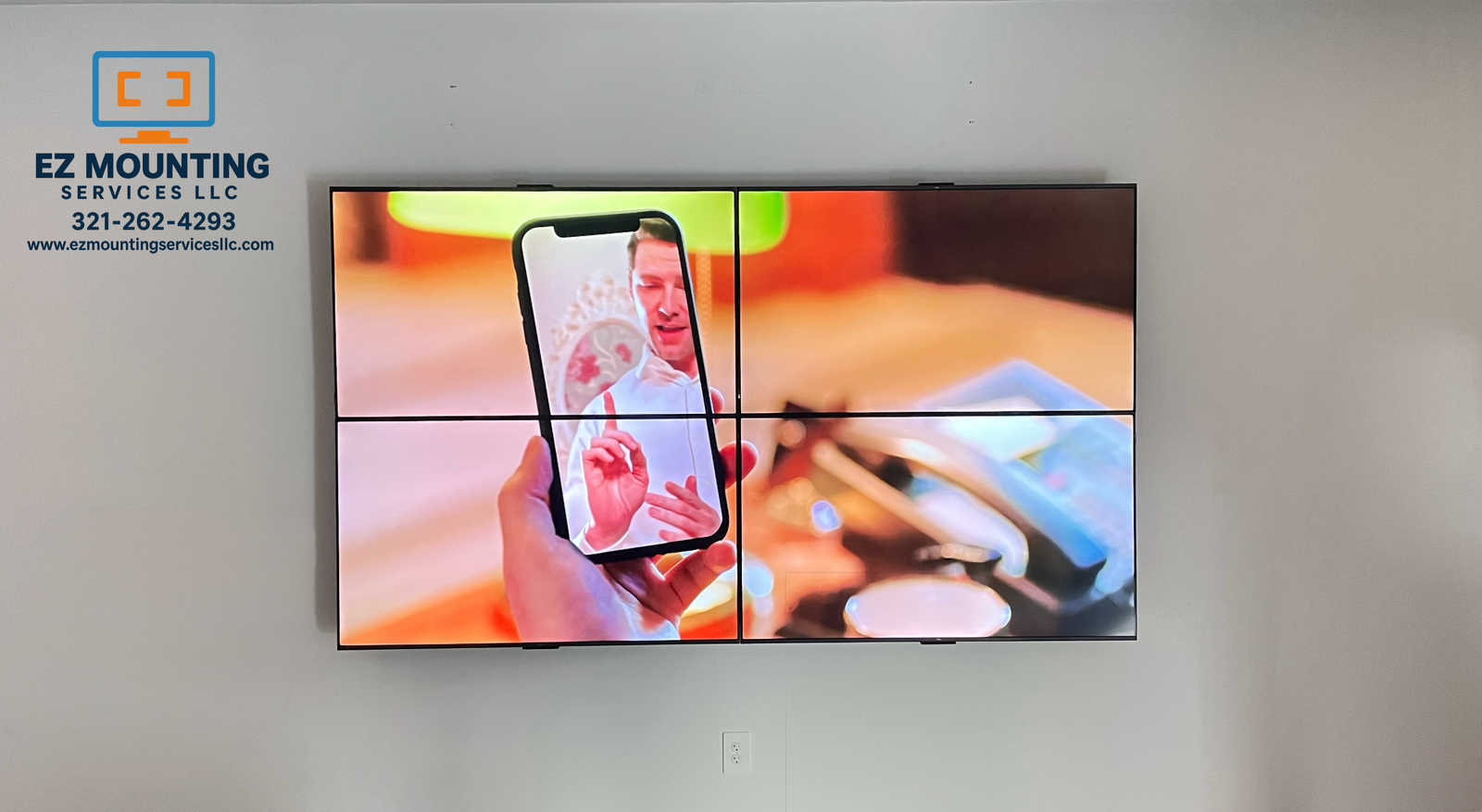 Professional TV wall mounting installation by EZ Mounting Services LLC